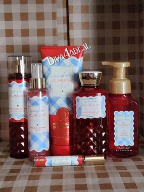 Bath & Body Works GINGHAM ALL AMERICAN 6PC Collection Bundle